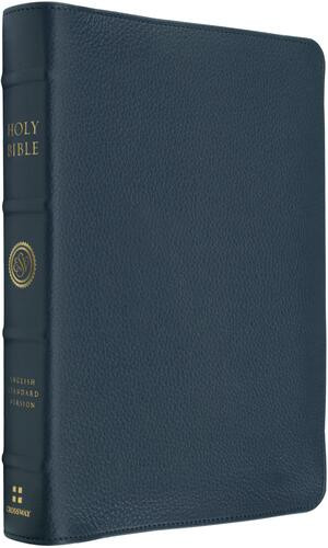 ESV Heirloom Bible, Alpha: Personal Size Edition (Calfskin, Meridian Blue) - Genuine Leather With ribbon marker(s)