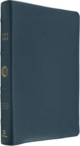 ESV Heirloom Bible, Gloria Dei: Single Column Edition (Calfskin, Meridian Blue, Full Yapp) - Genuine Leather With ribbon marker(s)