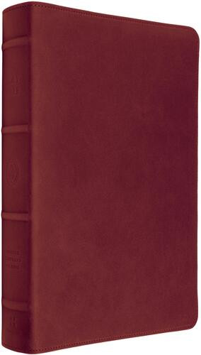 ESV Heirloom Bible, Gloria Dei: Single Column Edition (Cowhide, Carmine Red) - Genuine Leather With ribbon marker(s)