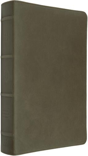 ESV Heirloom Bible, Gloria Dei: Single Column Edition (Cowhide, Tuscan Green) - Genuine Leather With ribbon marker(s)