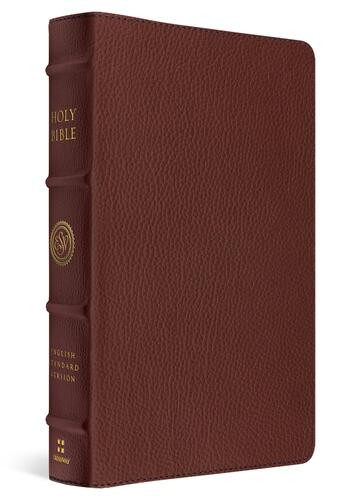 ESV Heirloom Bible, Scriptura Sacra: Personal Size Reference Edition (Calfskin, Grenada) - Genuine Leather With ribbon marker(s)