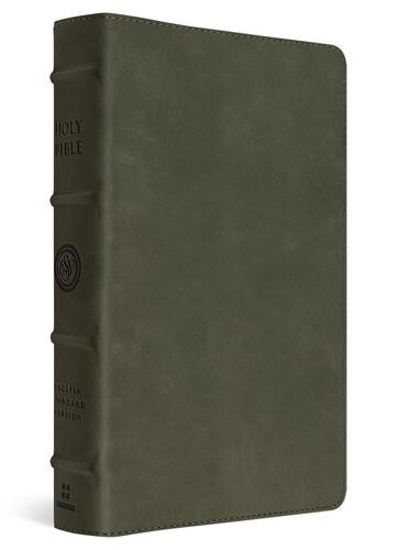 ESV Heirloom Bible, Scriptura Sacra: Personal Size Reference Edition (Cowhide, Tuscan Green, Full Yapp) - Genuine Leather With ribbon marker(s)