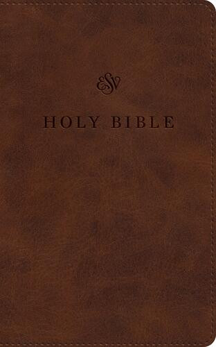 ESV Premium Church Bible, Large Print, Red Letter (TruTone, Brown) - Imitation Leather With ribbon marker(s)