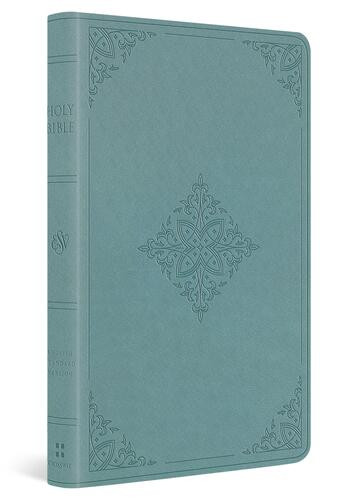 ESV Premium Gift Bible, Red Letter (TruTone, Paris Sky, Fleur-de-lis Design) - Imitation Leather