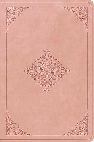ESV Value Compact Bible (TruTone, Blush Rose, Fleur-de-lis Design) - Imitation Leather