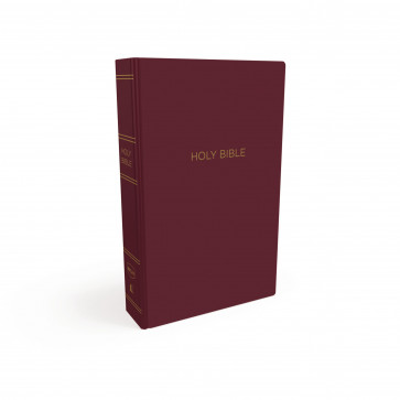 NKJV, Gift and Award Bible, Leather-Look, Burgundy, Red Letter, Comfort Print - Softcover