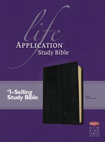 NKJV Life Application Study Bible, Second Edition  - Bonded Leather Black With ribbon marker(s)