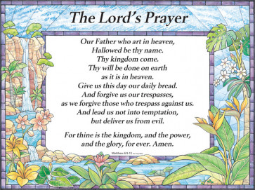 Lord's Prayer Wall Chart ("Trespasses") - Wallchart