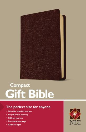 Compact Gift Bible NLT  - Bonded Leather With ribbon marker(s)