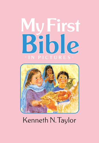My First Bible in Pictures, Baby Pink - Hardcover