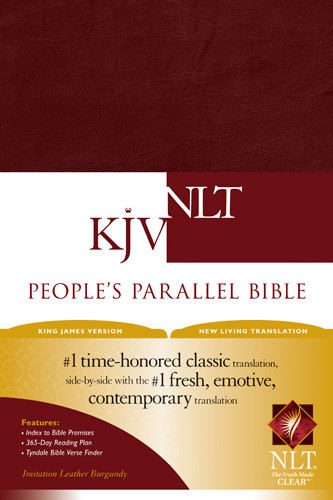 People's Parallel Bible KJV/NLT (Imitation Leather, Burgundy/maroon) - Imitation Leather