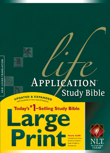 NLT Life Application Study Bible, Second Edition, Large Print (Red Letter, Hardcover) - Hardcover