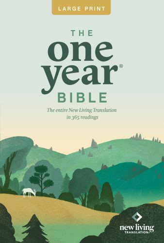 One Year Bible NLT, Large Print Thinline Edition (Softcover) - Softcover