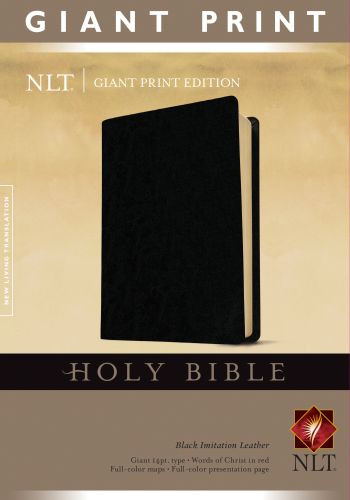 Holy Bible, Giant Print NLT  - Imitation Leather With ribbon marker(s)