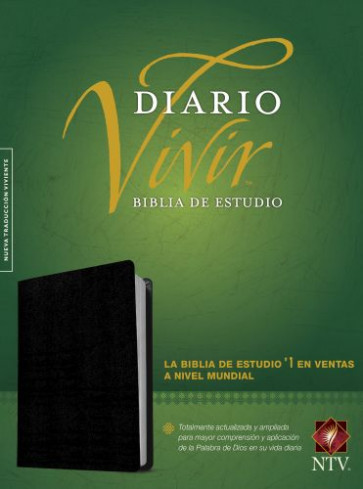 Biblia de estudio del diario vivir NTV (Piel fabricada, Negro, Letra Roja) - Bonded Leather With ribbon marker(s)