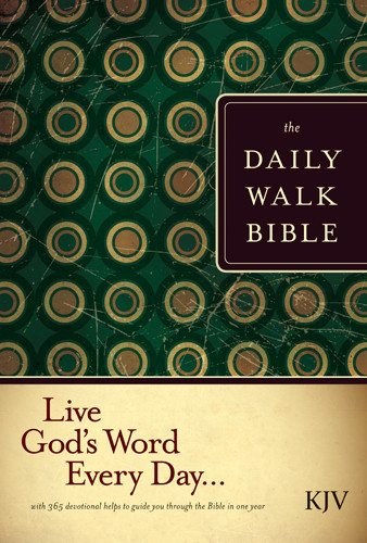 The Daily Walk Bible KJV (Hardcover) - Hardcover With printed dust jacket