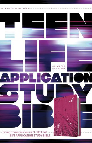 NLT Teen Life Application Study Bible (LeatherLike, Pink) - LeatherLike Pink Fields With ribbon marker(s)