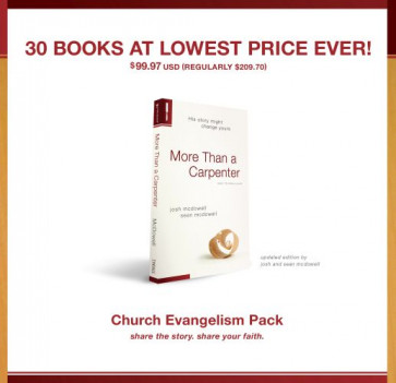 More Than a Carpenter 30 Pack, Church Evangelism Pack 30-Pack - Softcover