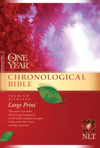 One Year Chronological Bible NLT, Premium Slimline Large Print (Softcover) - Softcover