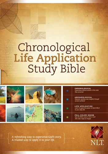 NLT Chronological Life Application Study Bible  - Hardcover With printed dust jacket