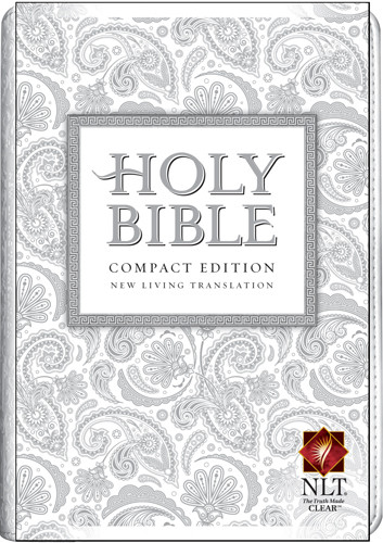 Compact Edition Bible NLT (LeatherLike, White) - LeatherLike White With ribbon marker(s)