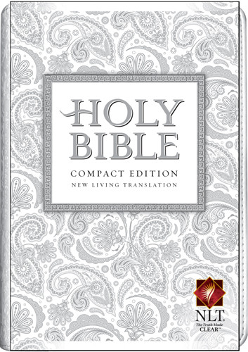 Compact Edition Bible NLT (LeatherLike, White) - LeatherLike White With ribbon marker(s)
