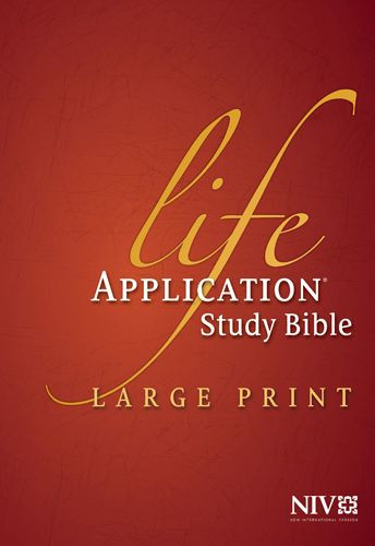 NIV Life Application Study Bible, Second Edition, Large Print (Red Letter, Hardcover, Indexed) - Hardcover With thumb index