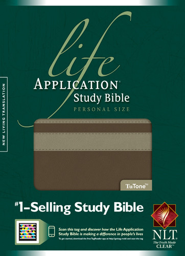 NLT Life Application Study Bible, Second Edition, Personal Size (LeatherLike, Taupe/Stone) - LeatherLike Stone/Multicolor/Taupe With ribbon marker(s)