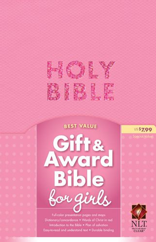Gift and Award Bible NLT - Imitation Leather Pink
