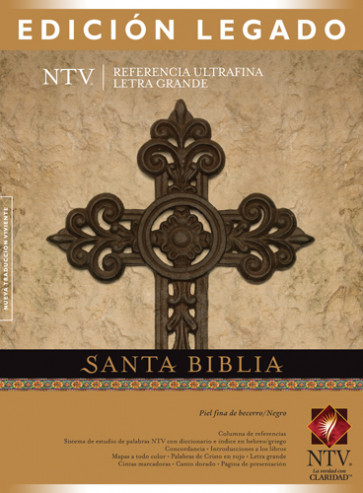 Santa Biblia NTV, Edición legado - Genuine Leather Black With ribbon marker(s)