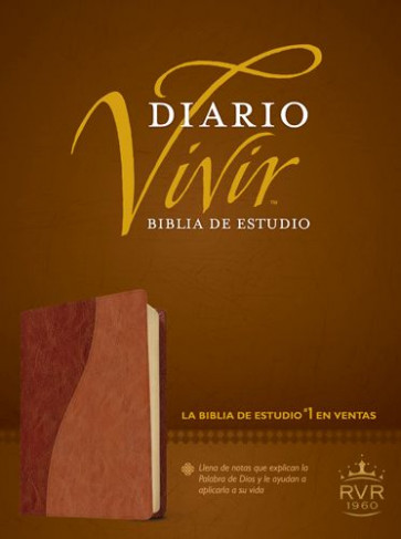 Biblia de estudio Diario vivir RVR60, DuoTono - LeatherLike Brown/Multicolor/Tan With thumb index and ribbon marker(s)