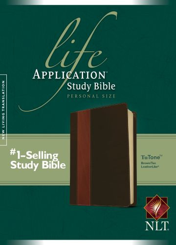 NLT Life Application Study Bible, Second Edition, Personal Size (LeatherLike, Brown/Tan) - LeatherLike Brown/Tan With ribbon marker(s)