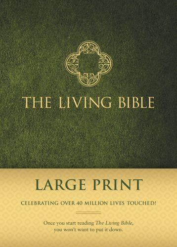 Living Bible Large Print Edition (Hardcover, Green) - Hardcover