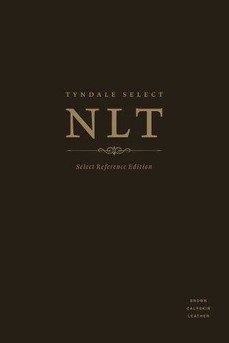 Tyndale Select NLT: Select Reference Edition (Calfskin Leather, Brown) - Genuine Leather Brown With ribbon marker(s)