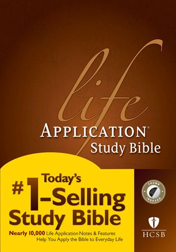 HCSB Life Application Study Bible, Second Edition (Red Letter, Hardcover, Indexed) - Hardcover With thumb index