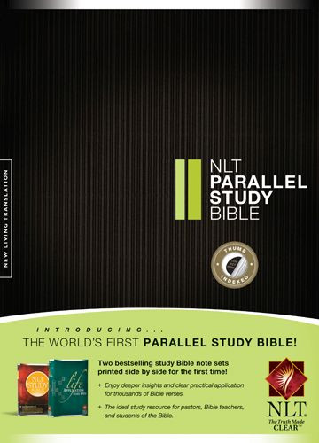 NLT Parallel Study Bible (Hardcover, Indexed) - Hardcover With thumb index