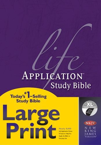 NKJV Life Application Study Bible, Second Edition, Large Print  - Hardcover With thumb index