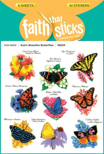 God's Beautiful Butterflies - Stickers