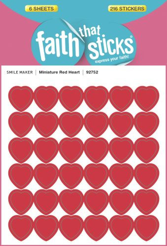 Miniature Red Heart - Stickers