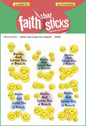 Smile, God Loves You a Bunch - Stickers