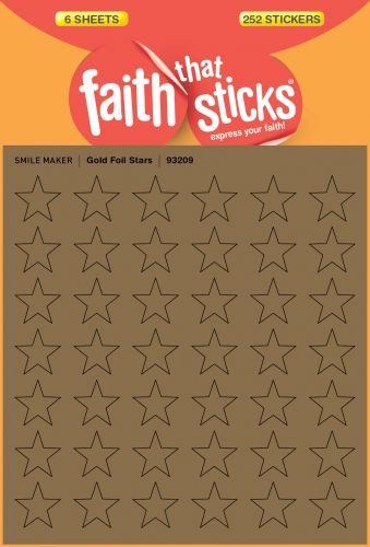 Gold Foil Stars - Stickers