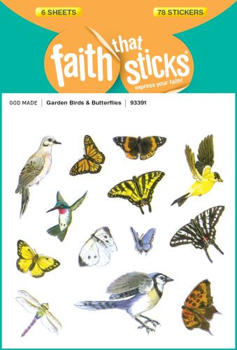 Garden Birds and Butterflies - Stickers