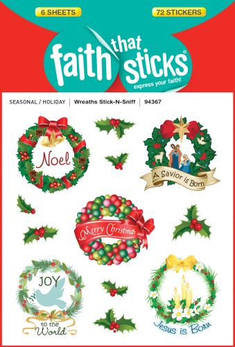 Wreaths Stick-N-Sniff - Stickers