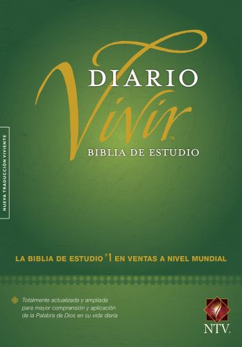 Biblia de estudio del diario vivir NTV (Tapa dura, Verde, Índice, Letra Roja) - Hardcover With thumb index