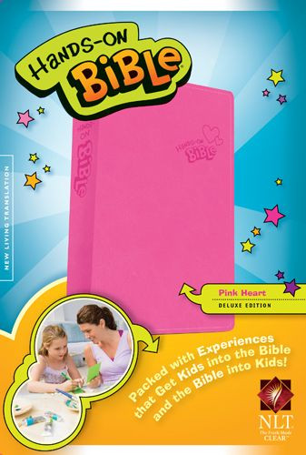 Hands-On Bible NLT (LeatherLike, Pink) - LeatherLike Pink With ribbon marker(s)