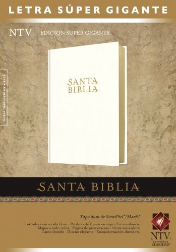 Santa Biblia NTV, Edición súper gigante - LeatherLike/Hardcover Ivory With ribbon marker(s)