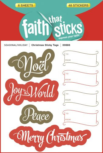 Christmas Sticky Tags - Stickers