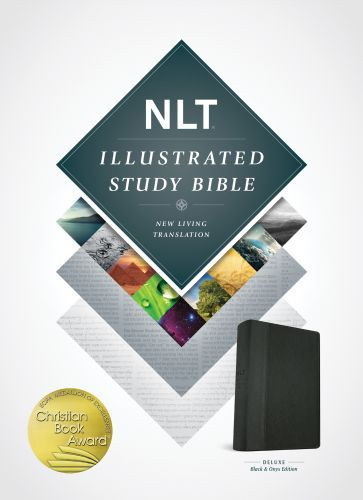 Illustrated Study Bible NLT, TuTone  - LeatherLike Black/Onyx With ribbon marker(s)