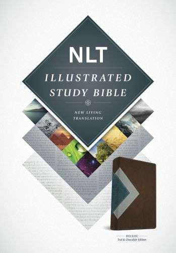 Illustrated Study Bible NLT, TuTone (LeatherLike, Teal/Chocolate) - LeatherLike Chocolate/Teal With ribbon marker(s)