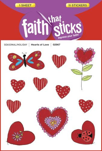 Hearts of Love, Puffy - Stickers